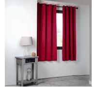 Rideau occultant uni 210gr/m2 Rouge 135x180 cm