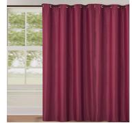 Rideau occultant uni grande largeur Rouge 240x260 cm