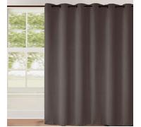 Rideau occultant uni grande largeur Taupe 240x260 cm