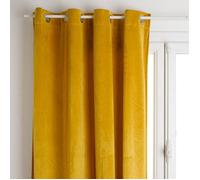 Rideau occultant velours jaune moutarde 140x260cm - Atmosphera Créateur d'intérieur