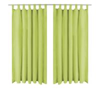 Rideau occultant - vidaXL - 140 x 175 cm - Vert pomme - 2 pcs - Micro-satin