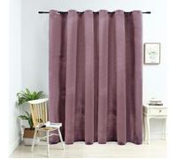 vidaXL Rideau occultant 134523 Velours – œillets métalliques – 290x245 cm – Rose