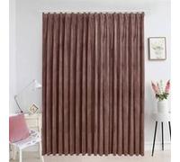 Rideau occultant - vidaXL - Velours Rose antique - 290x245 cm - Lavable - Crochets métalliques Rose G