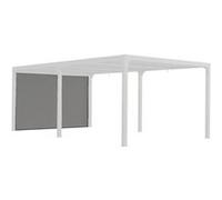 Rideau pour pergola bioclimatique gris Habrita per bi r36 Gris G