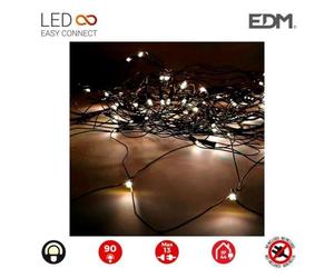 Rideau Red Icicle Easy-Connect 2x1,5mts 90 Led Blanc Chaud 30v (Usage Int. Ext.) Edm Total 1,62w