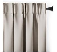 Rideau - RESTILO - Blackout - Occultant beige clair - 200 x 175 cm