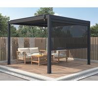 Rideau rétractable pour pergola bioclimatique - L2,78 x H 2,05 m - VIADANA