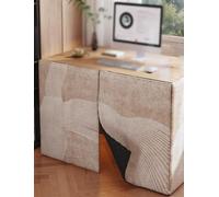 Rideau Sous Bureau Jupe de Bureau Thermique Cache Confidentialité | Panneau Isolant Épais Auto-Adhésif Sans Perçage for Bureau Maison et Espace Travail(Style2,60x75cm/24x30in)