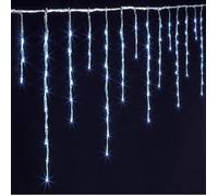 Rideau stalactite extérieur 25m 1500 LED blanc froid + transfo