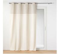 Rideau tamisant 140 x 240 cm coton recy ils coupés Linechic Naturel