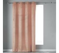 Douceur d'Intérieur, Rideau à Oeillets (140 x 240 cm) Velvetine Dragee, Velours Uni