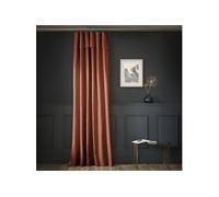 Rideau tamisant coton 140x270 terracotta Sixtine