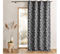 Rideau tamisant en jacquard motifs baroques Gris clair 140x260 cm