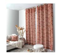Rideau tamisant esprit lodge 140x240cm - Taille: 140x240cm - Coloris: Terre cuite