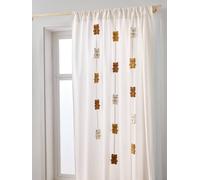 Rideau tamisant guirlande OURSON beige 135X180