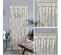 Rideau，Tenture Murale Rideaux En Macramé - Rideau À La Main Boho，Produit de haute qualité, fiable et durable, adapté à une utilisati