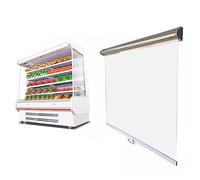 Rideau thermique enroulable personnalisable anti-poussière pour congélateur et réfrigérateur, taille 125 x 120 cm, parfait pour la conservation et l'organisation des aliments