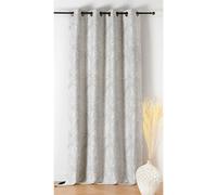 Rideau thermique Linder Bengale à Œillets - Ecru et gris