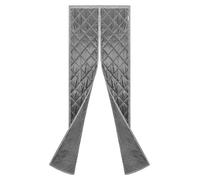 Rideau thermique magnétique pour porte - Protection de porte - 91,4 x 208,3 cm - Isolation thermique et protection contre le froid - Protection contre le vent et la poussière - Bandes adhésives inclus