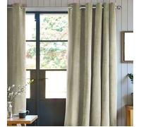 Rideau toucher velours beige clair 140x250