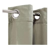 Rideau toucher velours taupe 140x250