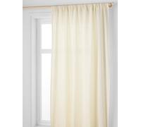 Rideau tube tamisant en gaze de coton blanc 140x260