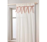Rideau tube tamisant en gaze de coton écru 135X180