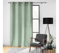 Douceur d'Intérieur - Rideau à œillets Soline - Polyester uni 140 x 280 cm - Sauge