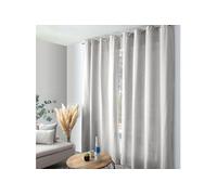 Rideau Uni "Cambria" 140x240cm Blanc Gris