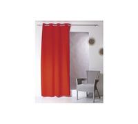 - Rideau uni effet bachette - 135 x 240 cm - Rouge