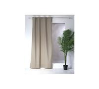 - Rideau uni effet bachette - 135 x 240 cm - Taupe