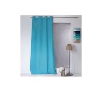 - Rideau uni effet bachette - 135 x 240 cm - Turquoise