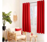 Generique - Rideau Thermos isolant et thermique uni Rouge 140x180 cm