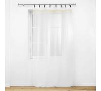 Rideau Voilage à Anneaux Anissa 140x240cm Blanc