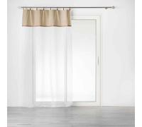 Rideau Voilage à Anneaux Leana 140x240cm Beige