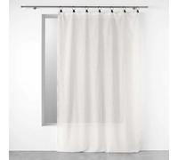 Rideau Voilage à Anneaux Linka 140x240cm Blanc