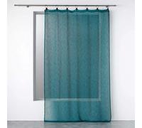 Rideau Voilage à Anneaux Linka 140x240cm Bleu