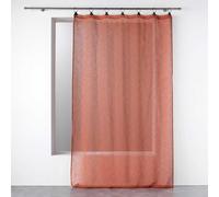 Rideau Voilage à Anneaux Linka 140x240cm Terracotta