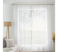 Rideau Voilage à Anneaux Véra 140x240cm Blanc