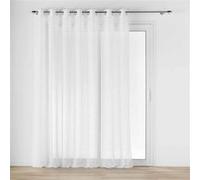 Douceur d'Intérieur Panneau à œillets Carlin Voile tissé 240 x 240 cm Naturel