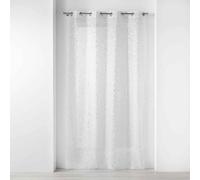Rideau Voilage à Œillets Floressia 140x240cm Blanc