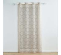 Rideau Voilage à Œillets Levita 140x240cm Taupe