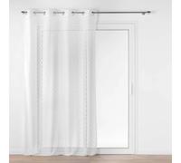 Rideau Voilage à Œillets Maille Odilia 140x240cm Blanc