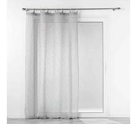 Douceur d'Intérieur - Voilage à œillets Minalisa 140 x 240 cm Voile tissé Gris