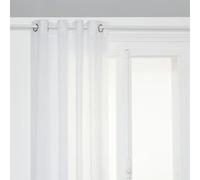 Atmosphera - Voilage paxta 135x240cm Blanc