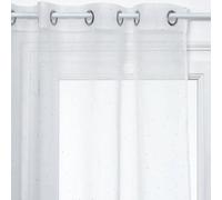 Atmosphera - Voilage 3D - Blanc et Or - 140x240 cm