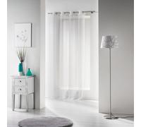 Rideau Voilage à Oeillets Voiline 140x280cm Blanc