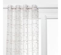 Rideau Voilage Brodé Hania 140x240cm Beige