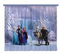 Rideau Voilage - Disney - La reine des neiges - Blanc - Synthétique - 180x160 cm