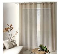 Voilage effet lin 140x240cm ""Elena"" - Taille: 140x240cm - Coloris: Lin
